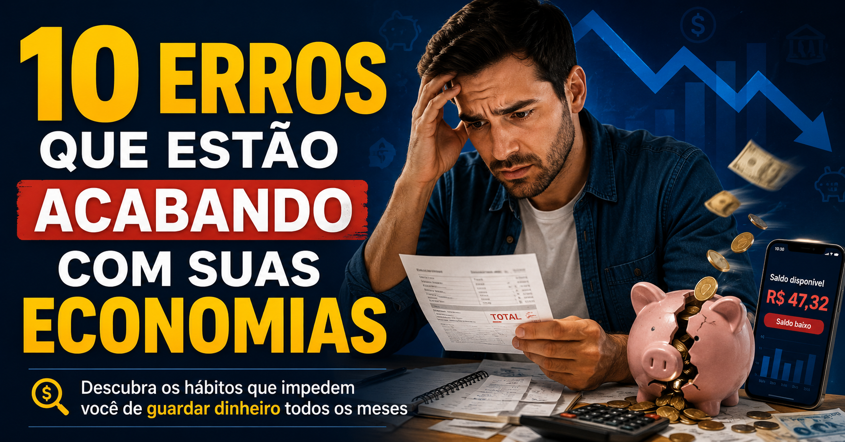10 erros que te impedem de economizar