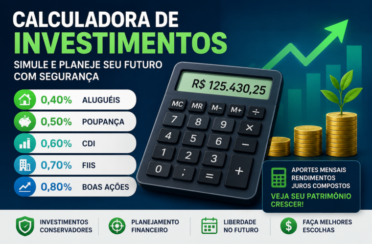 Calculadora de rendimento simples
