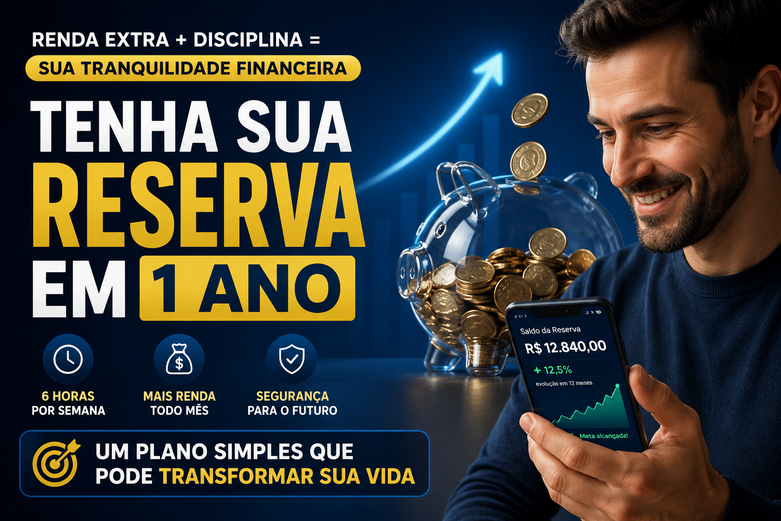 Como fazer uma reserva financeira com renda extra