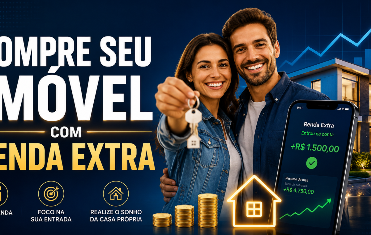 Como juntar dinheiro com renda extra para comprar um imóvel