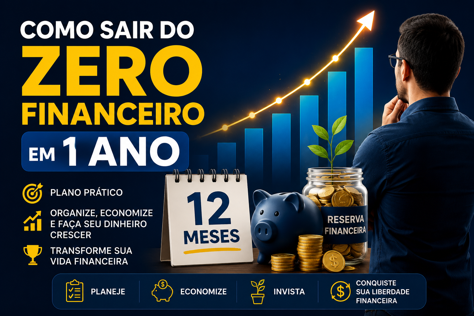 Como sair do zero financeiro em um ano