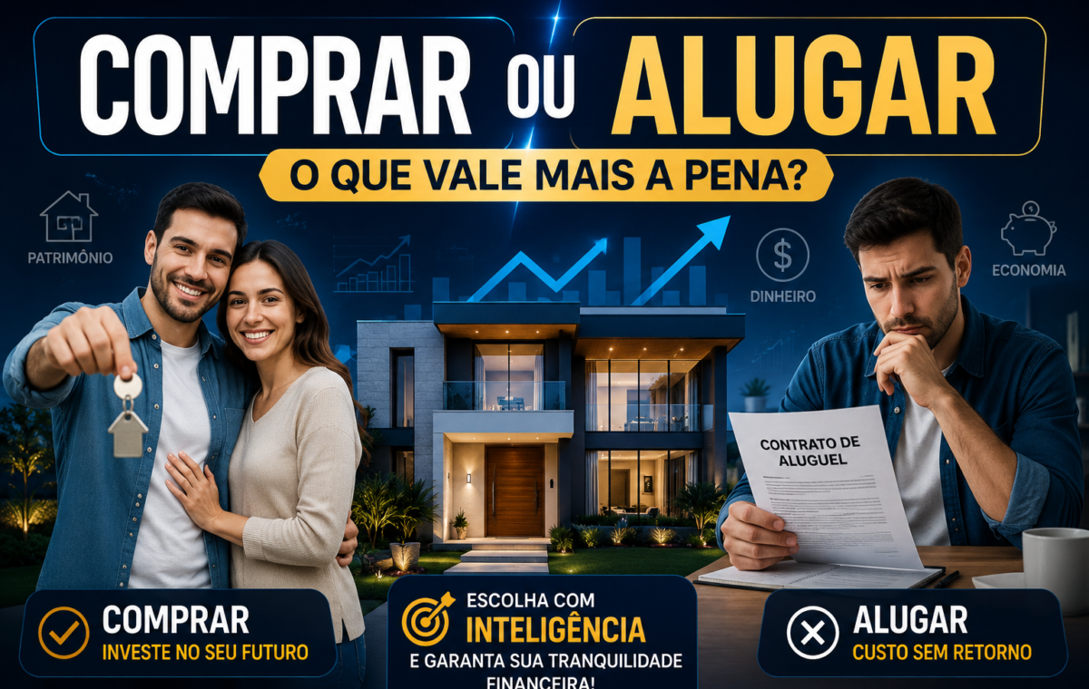 Comprar ou alugar? O que vale mais a pena