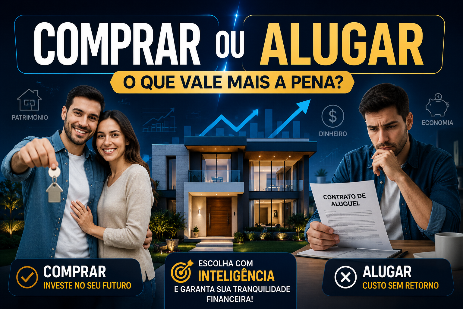 Comprar ou alugar? O que vale mais a pena