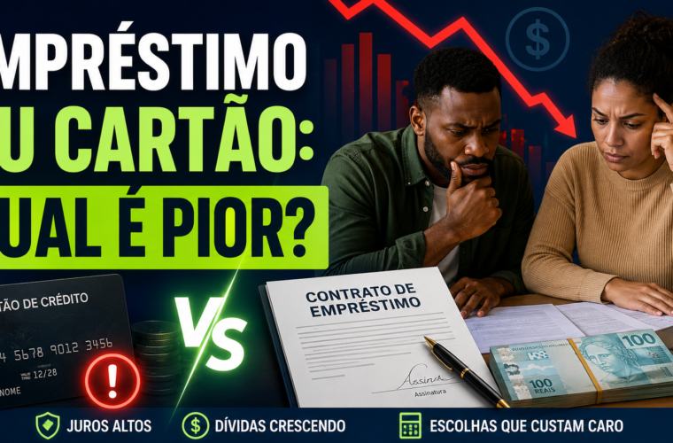 Empréstimo ou cartão de crédito. Qual é o pior?