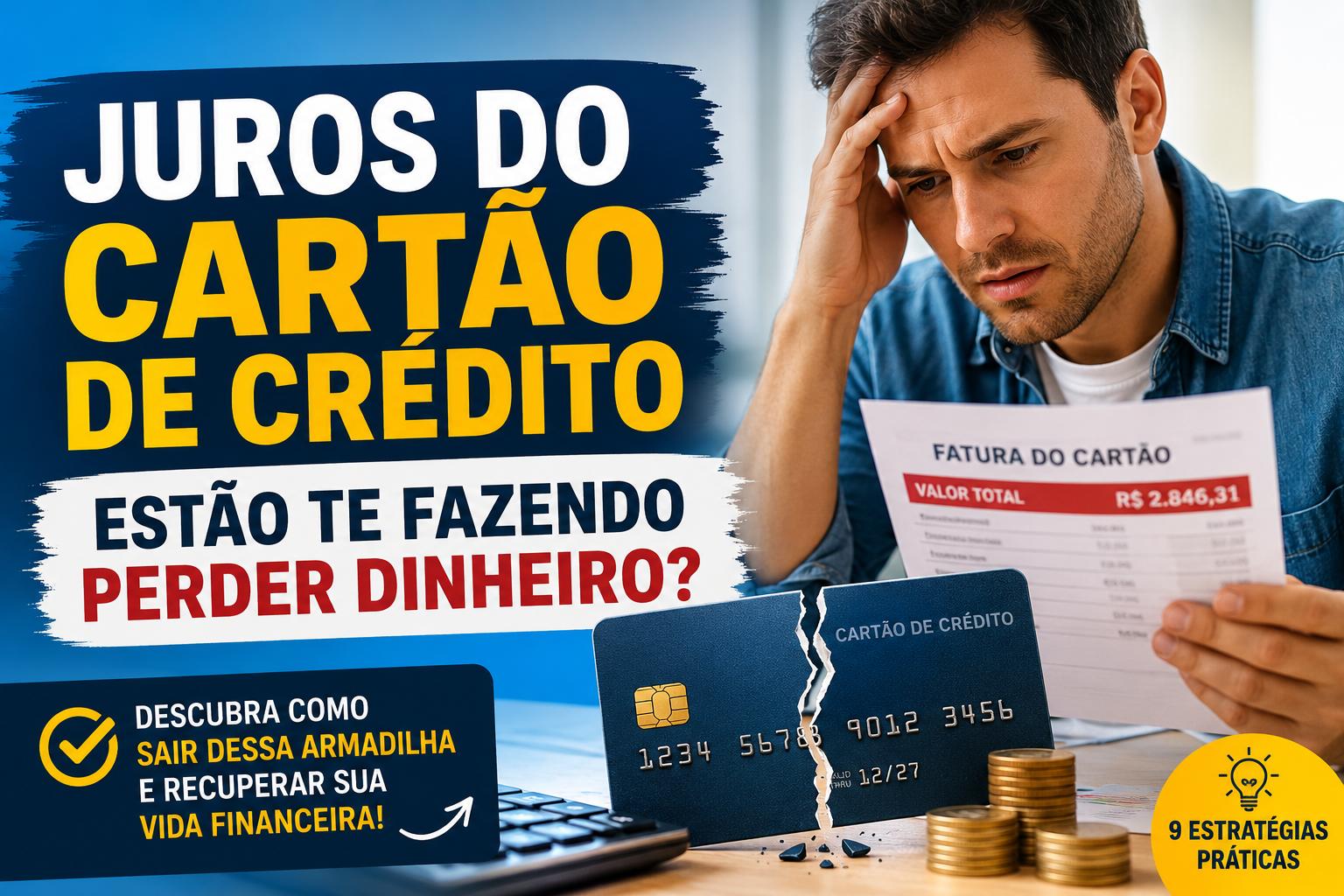 Juros do cartão de crédito: como fugir