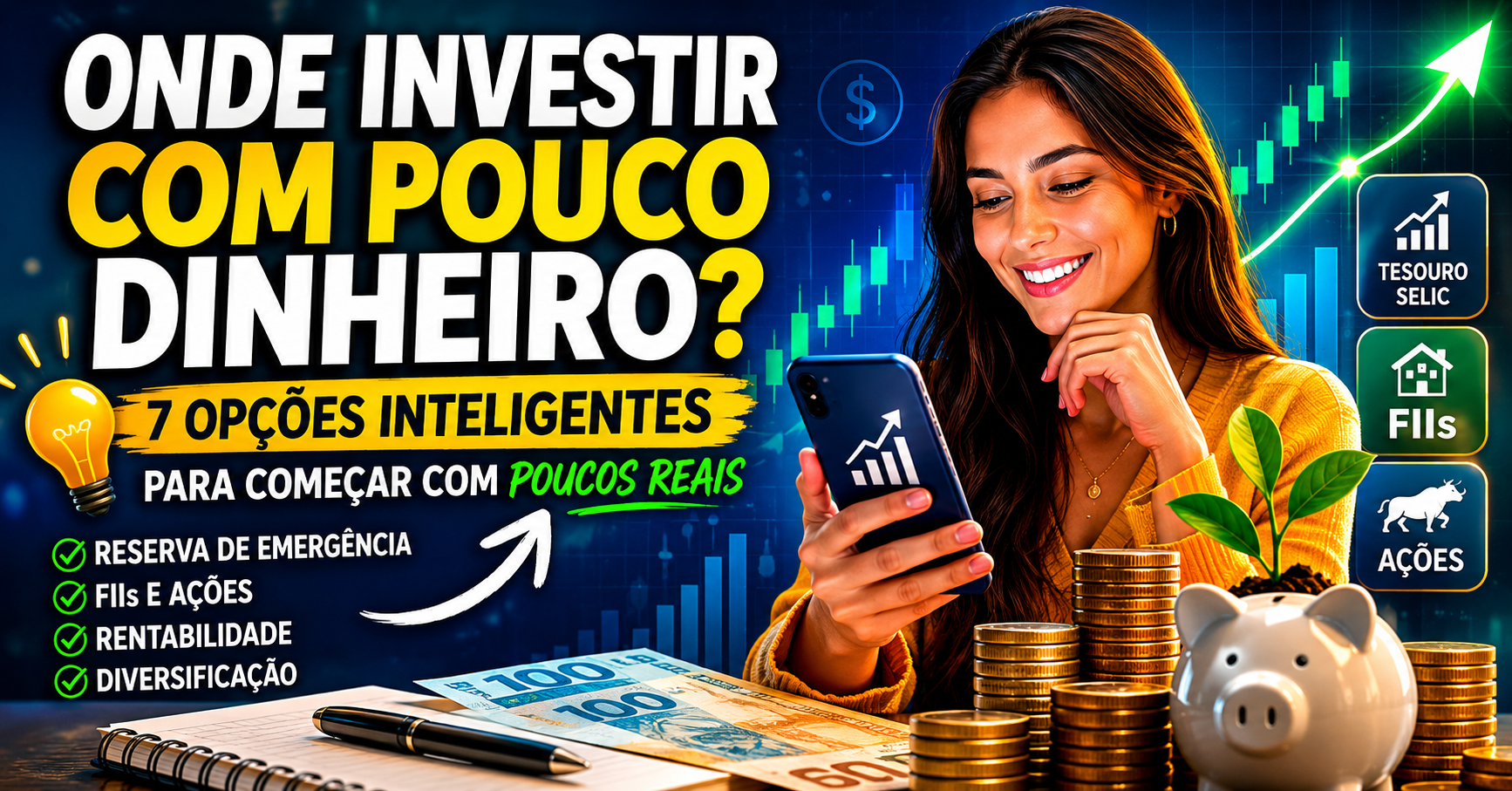 Onde investir com pouco dinheiro
