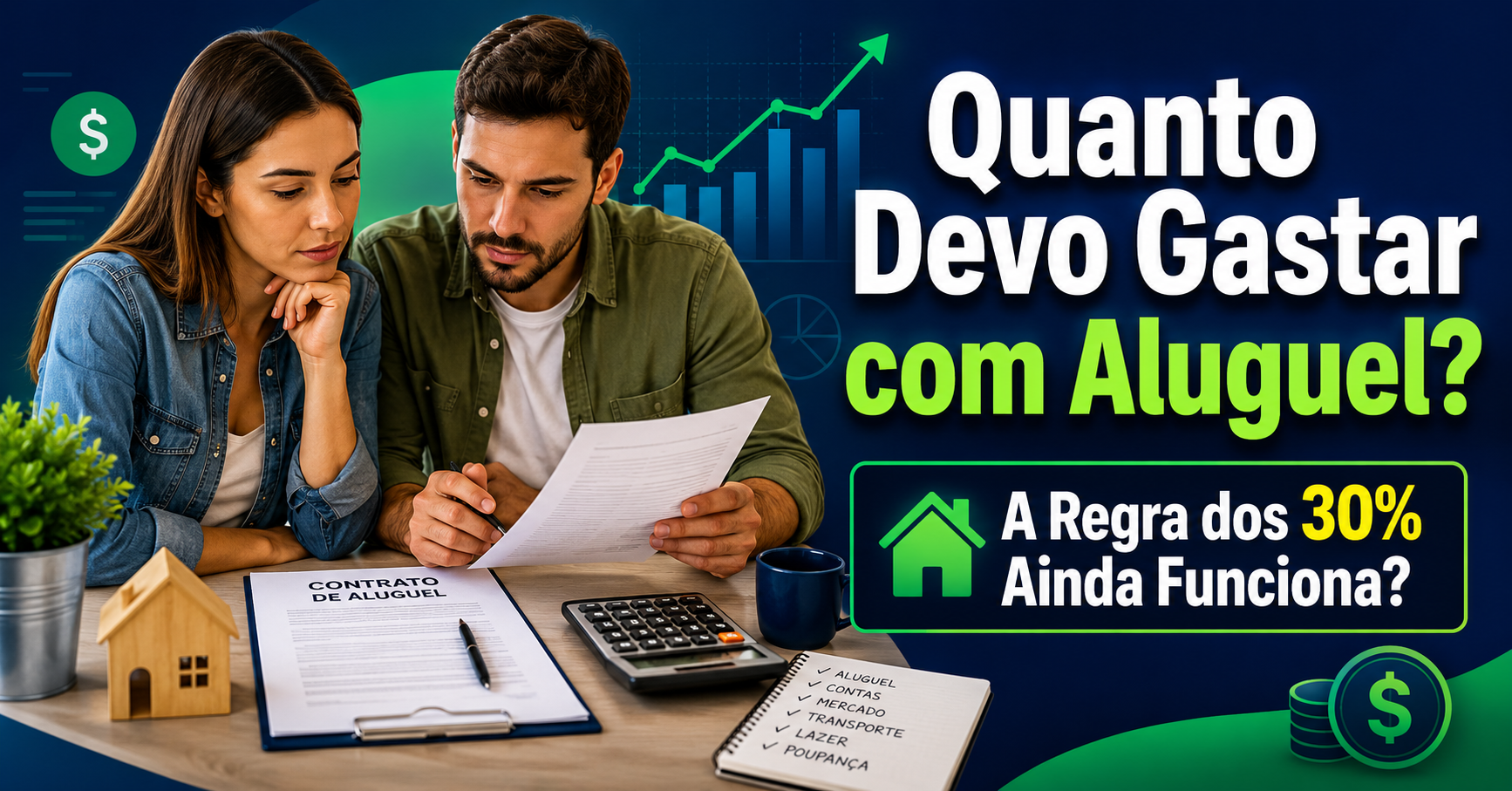 Quanto devo gastar de aluguel