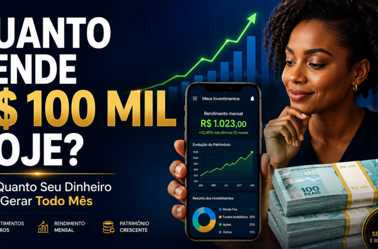 Quanto rende R$ 100 mil por mês