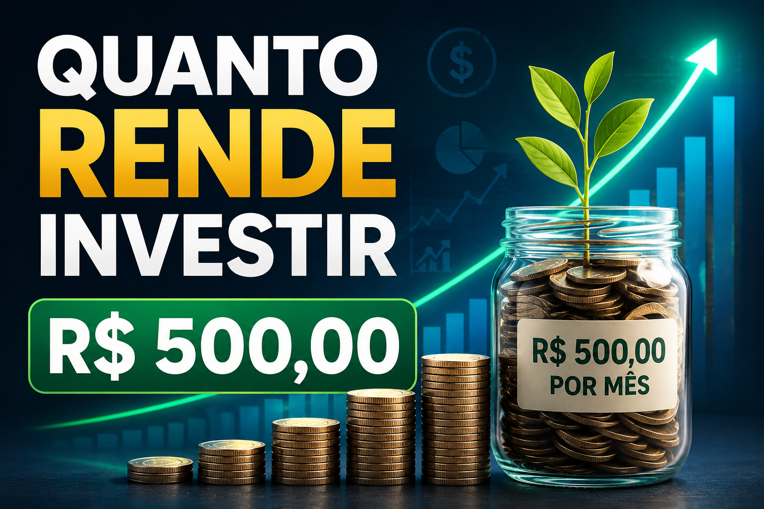 Quanto rende R$ 500,00 por mês