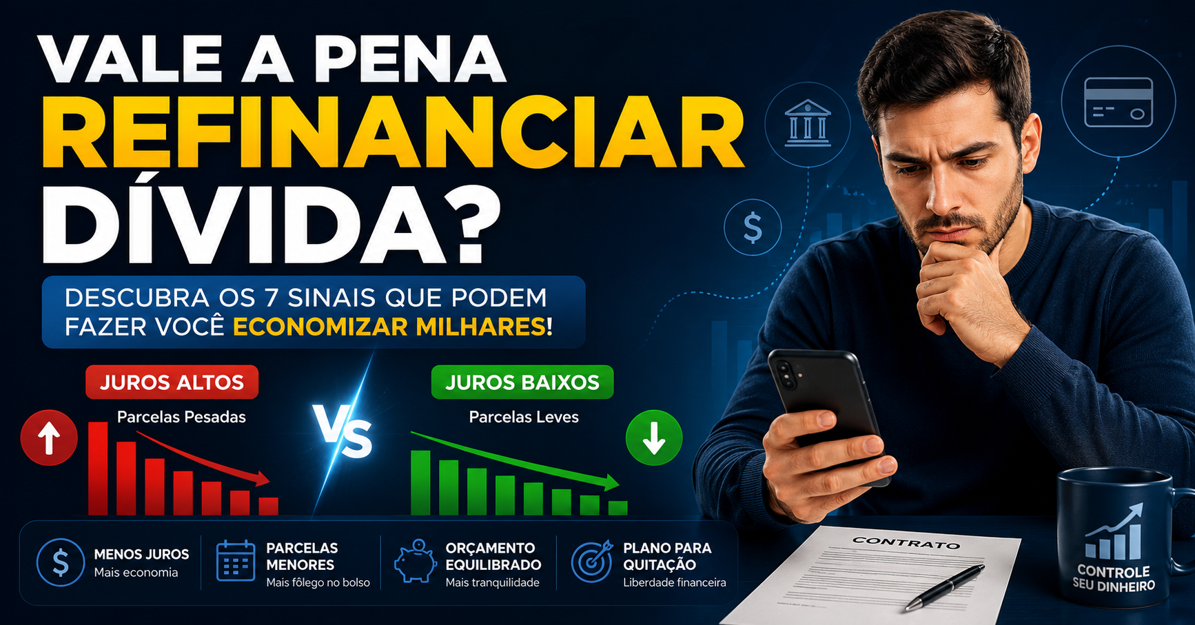 Vale a pena refinanciar uma dívida?